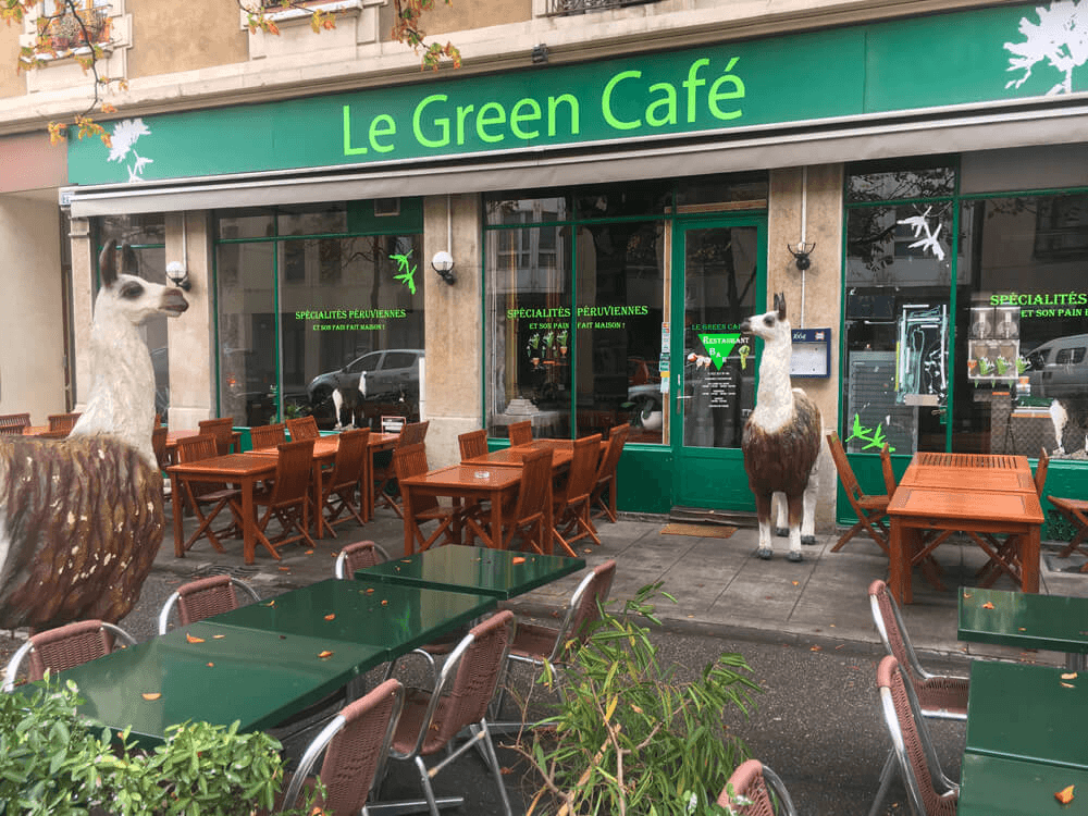 Façade Le Green Café